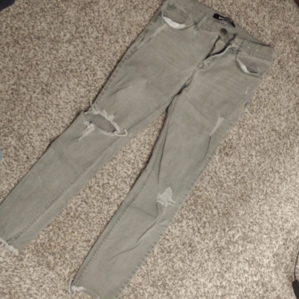 Ankle legging med rise stretch jeans